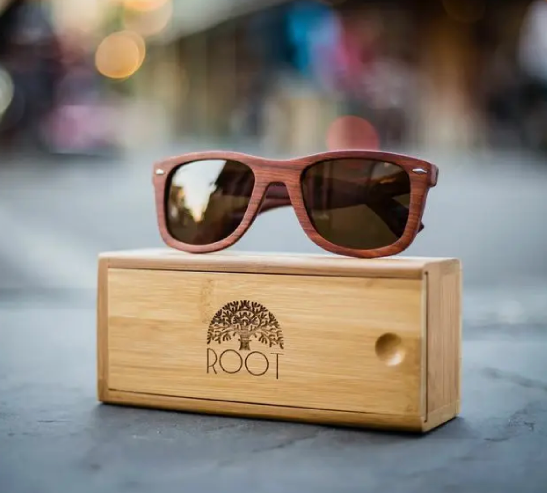 Handmade wooden outlet sunglasses