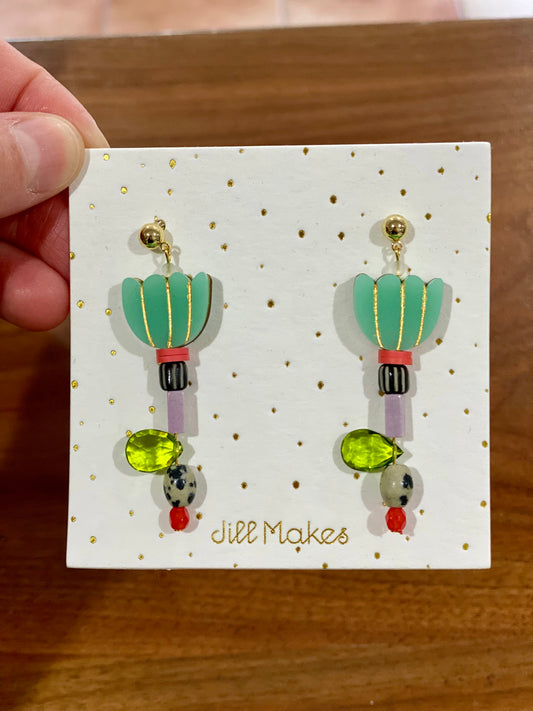 Flower Mismatch Earrings