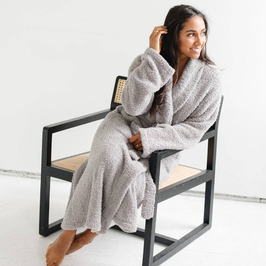 Saranoni Cozy BAMBONI® Robe - Gray