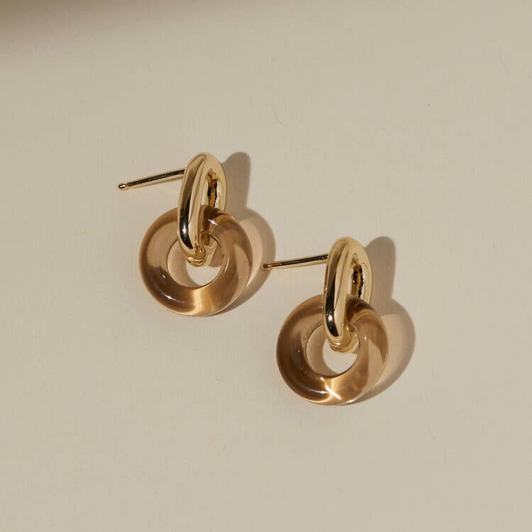 Anna Earrings - Tan