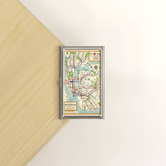 NYC Subway Map Card Case