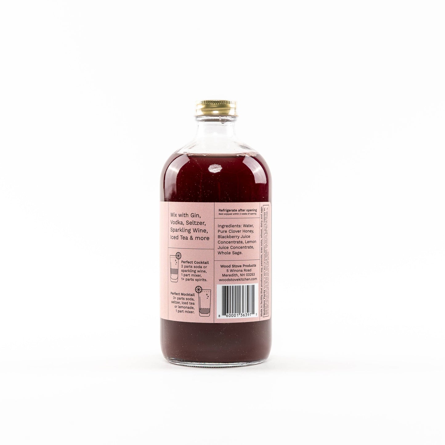 Blackberry & Sage Cocktail Mixer and Mocktail Mixer, 16 fl oz