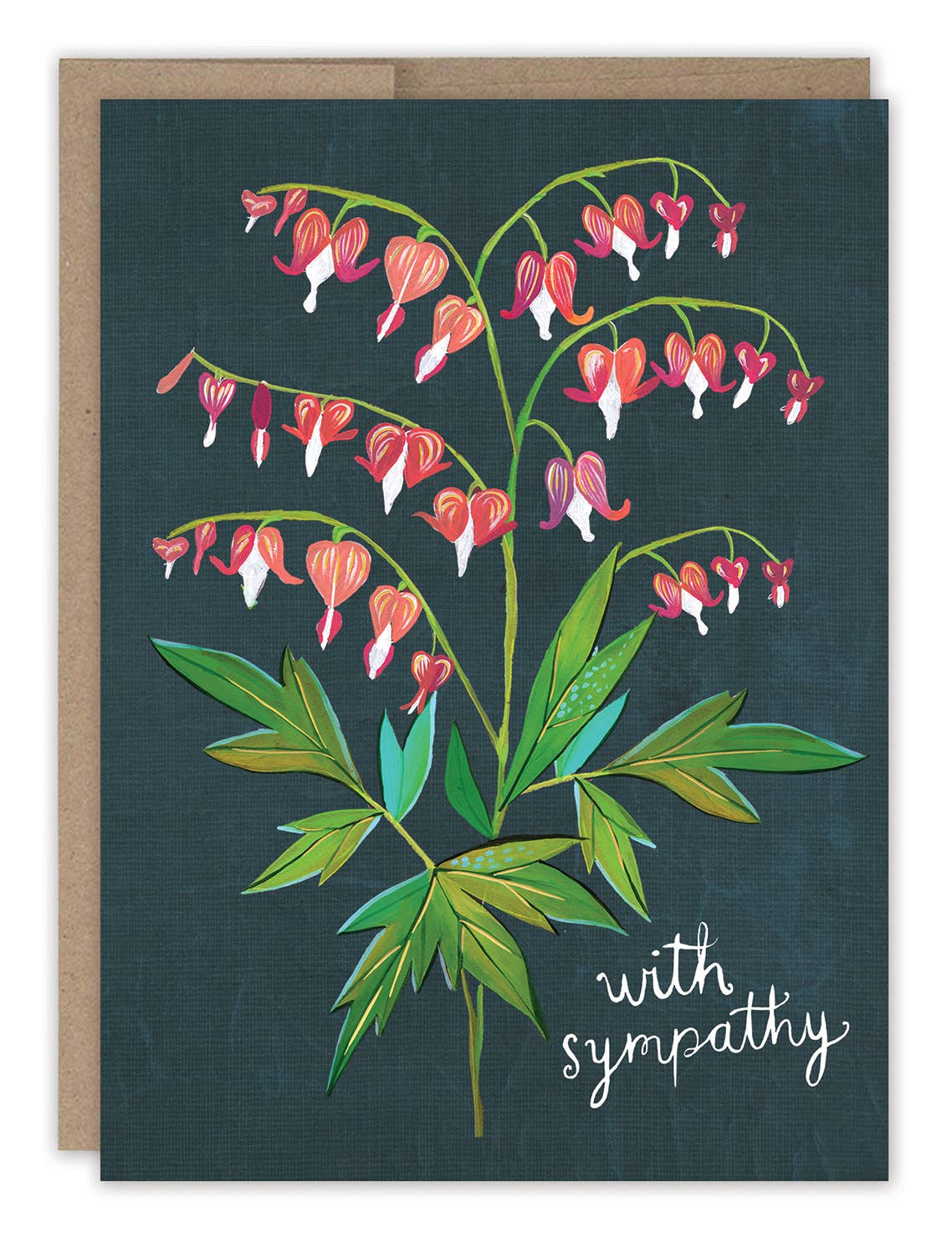 Bleeding Hearts Sympathy Card