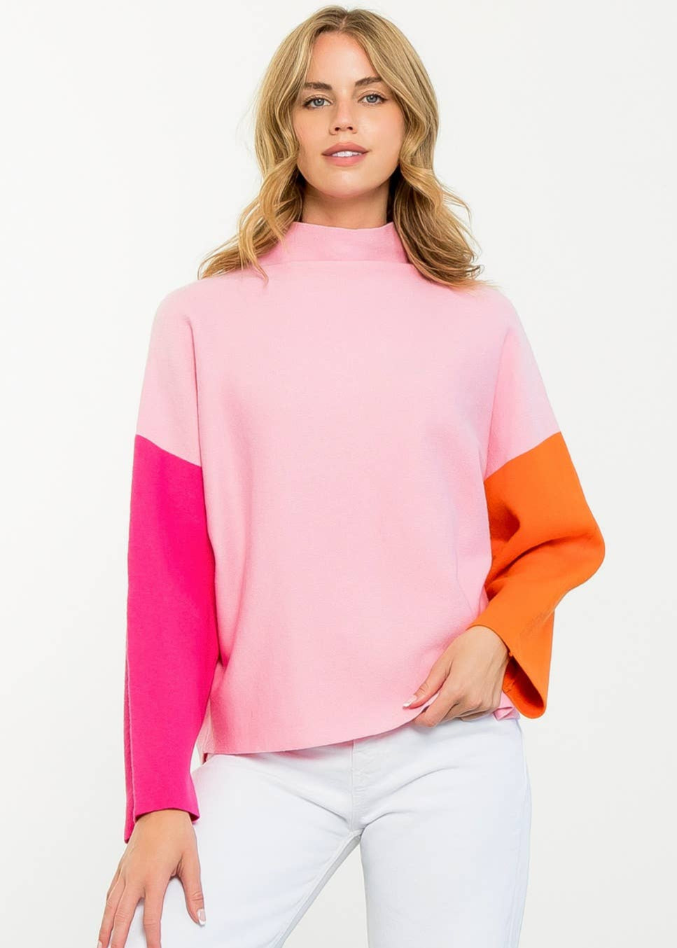 Colorblock Sleeve Sweater