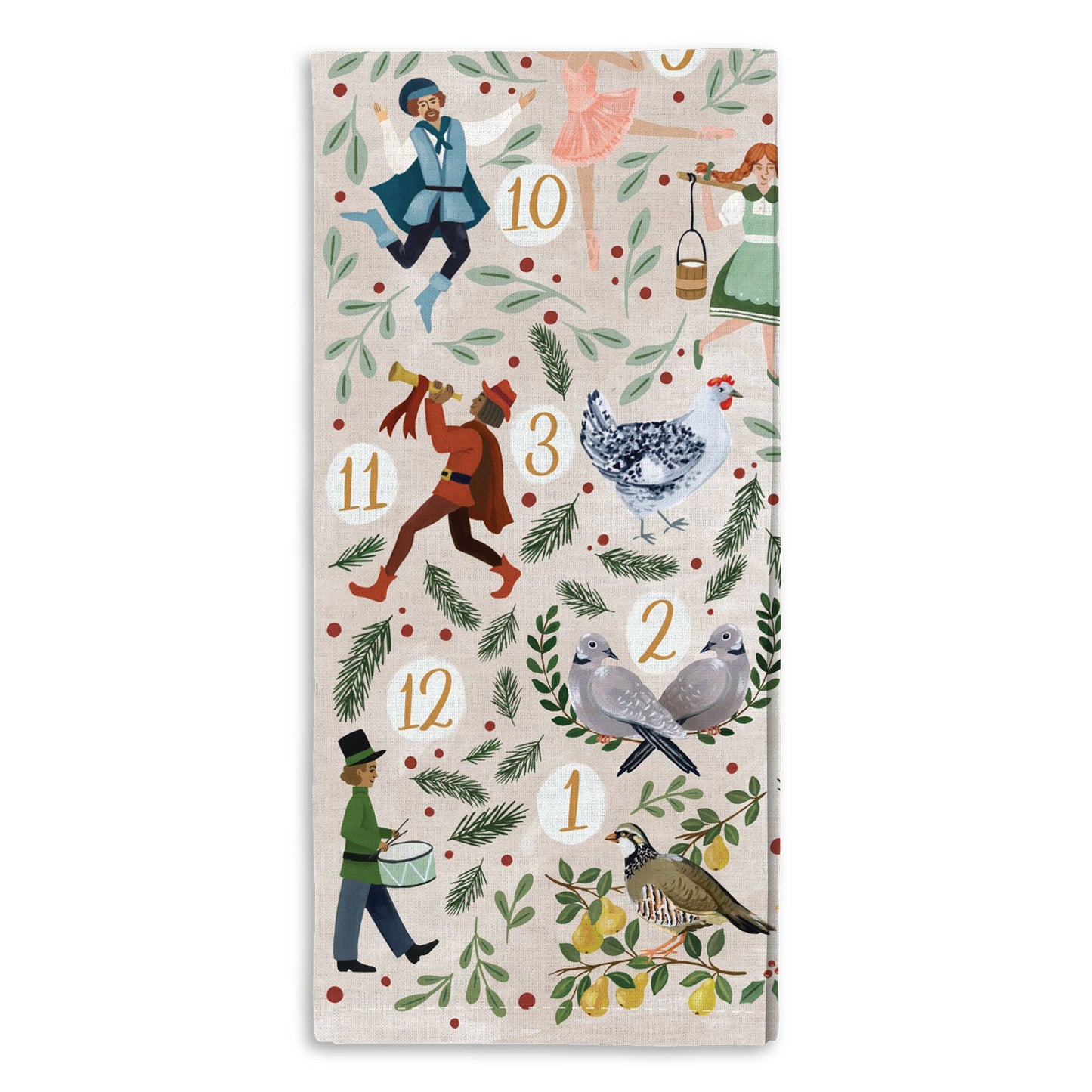 12 Days Of Christmas Kitchen Towel