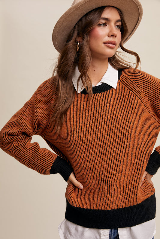 Butter Scotch Colorblock Sweater