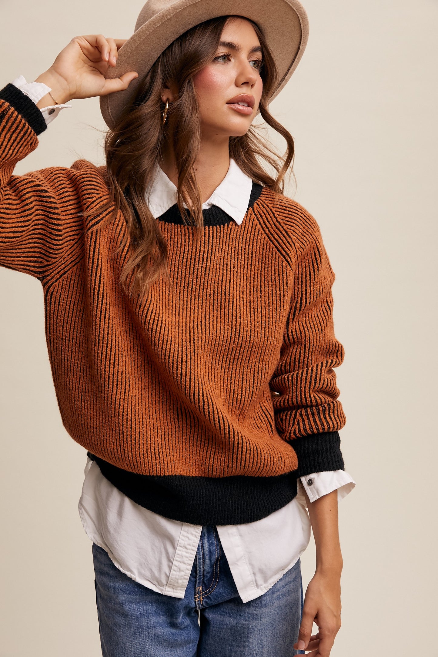 Butter Scotch Colorblock Sweater