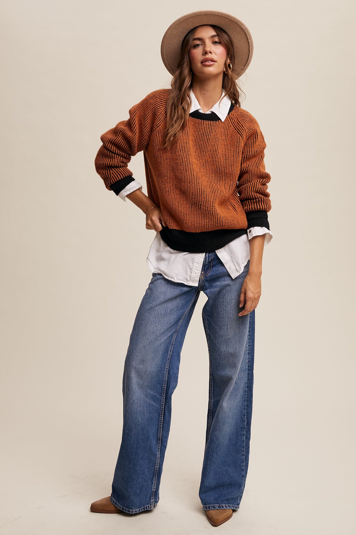 Butter Scotch Colorblock Sweater