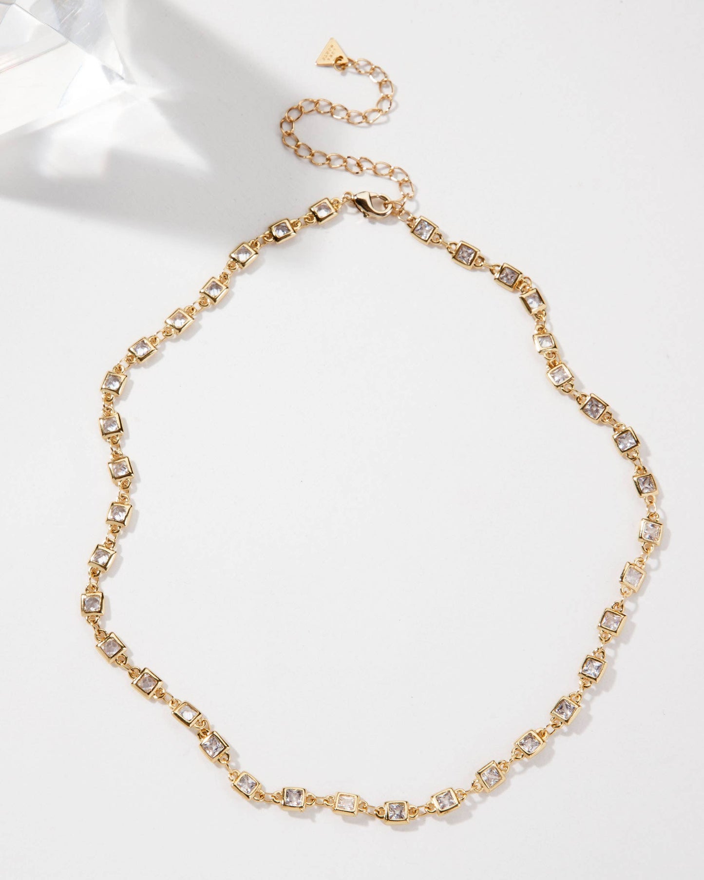 Grid Spectrum Collar Chain Necklace