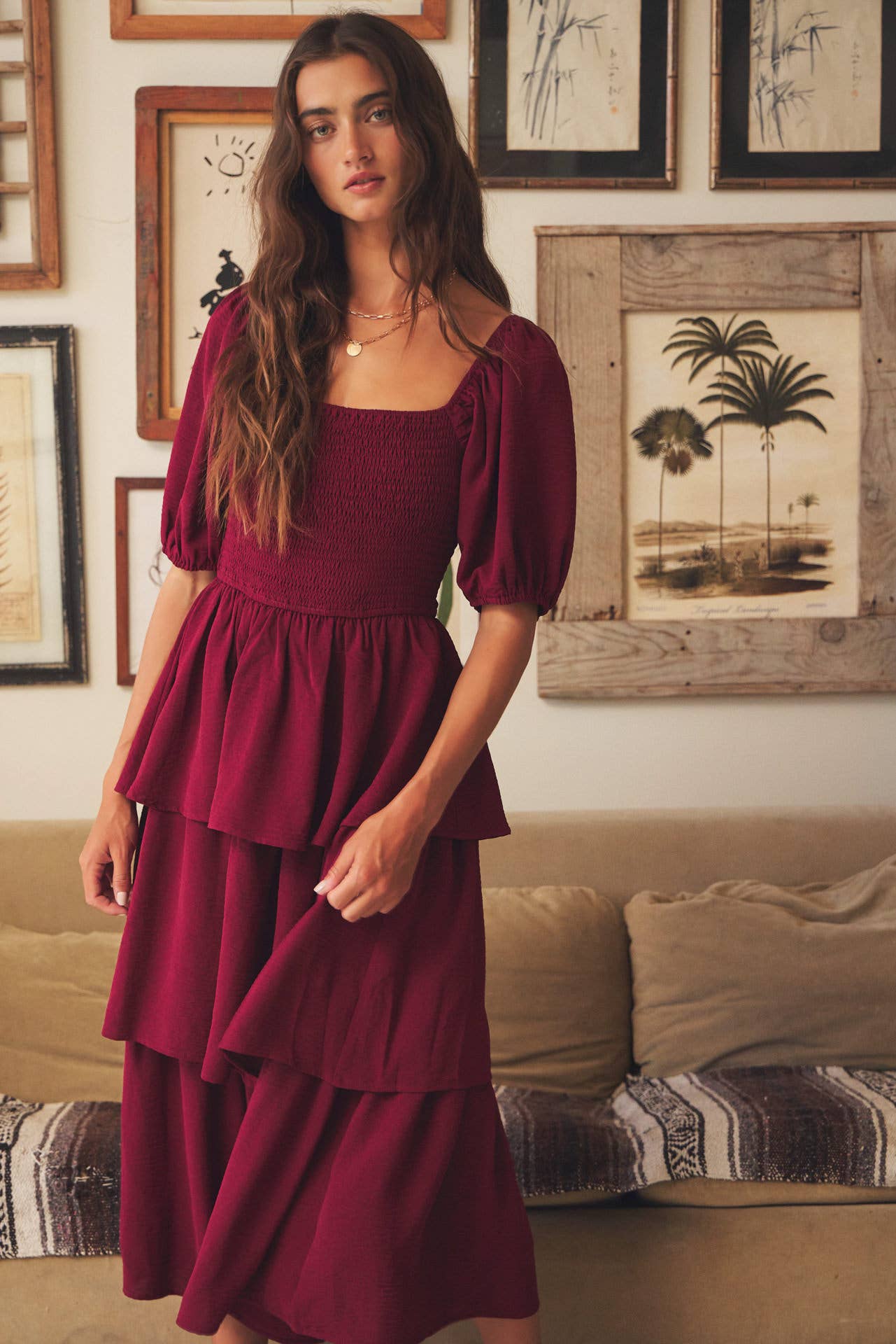 Mulberry Tired Dress