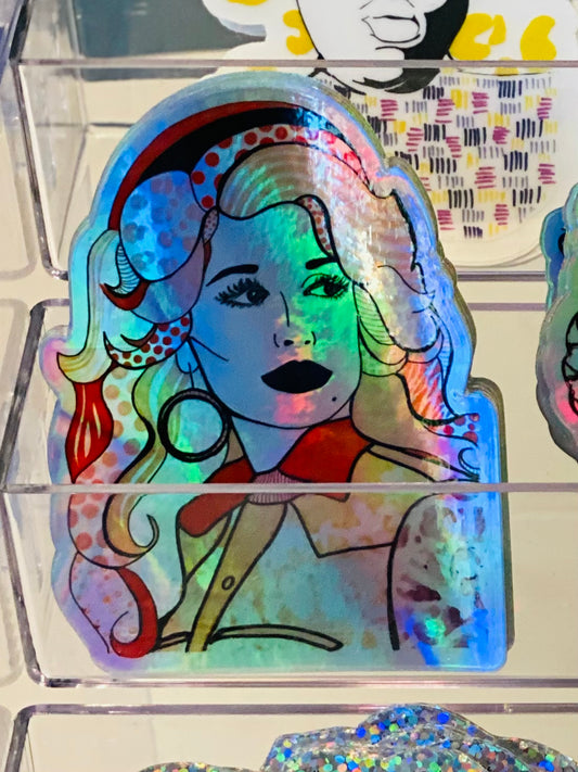 Iridescent Dolly Sticker