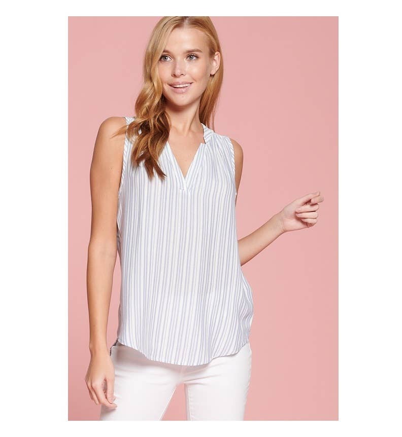 Striped Sleeveless Top