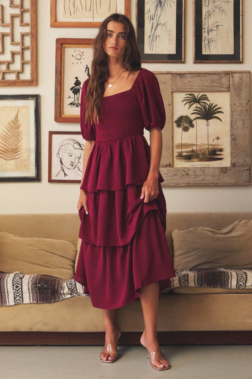 Mulberry Tired Dress