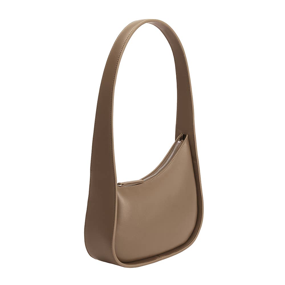 Willow Recycled Vegan Shoulder Bag - Taupe