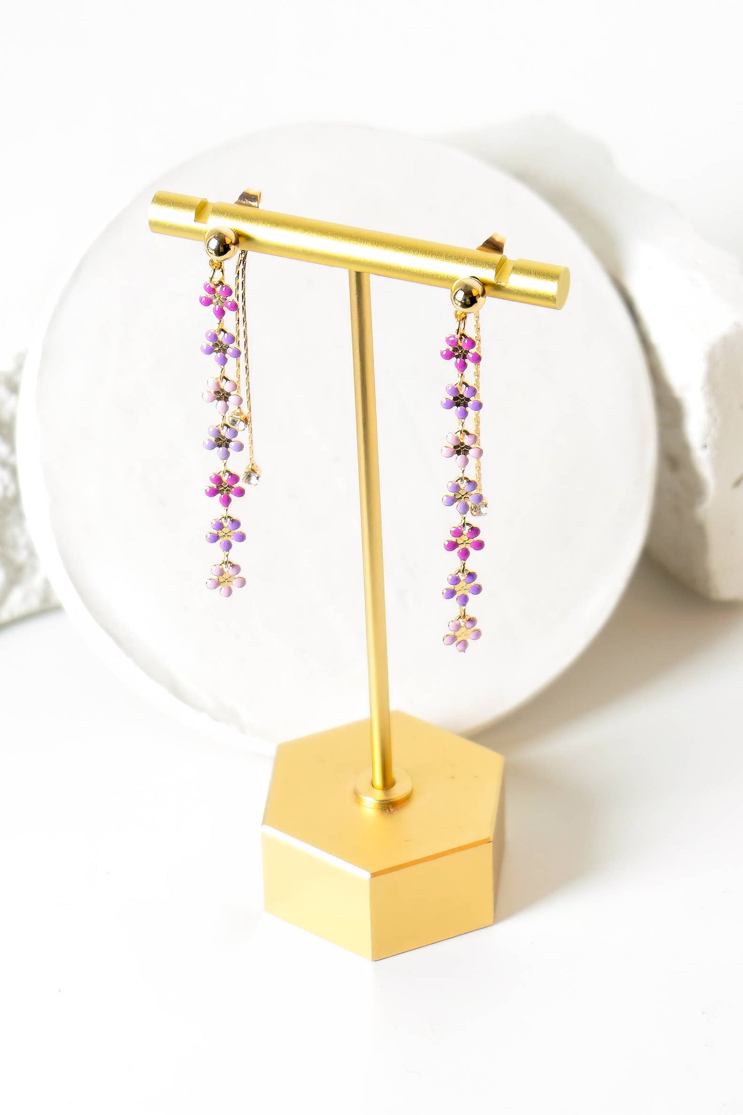 Burnett Layered Daisy Earring