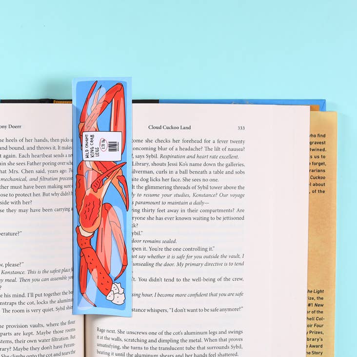 Crab Legs Bookmark (it's die cut!)