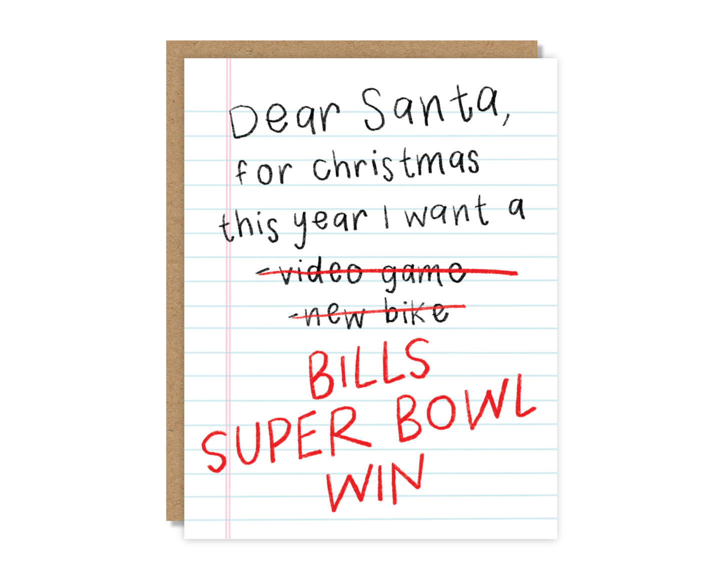 Dear Santa Greeting Card