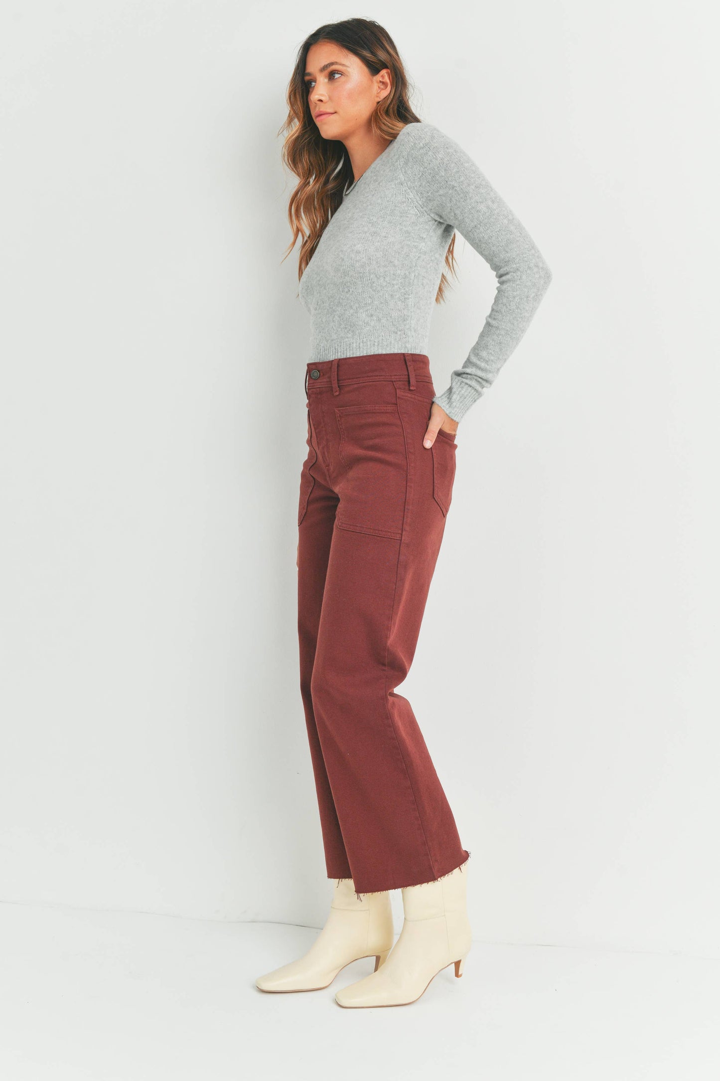 The Nautical Wide Leg - Cinnamon