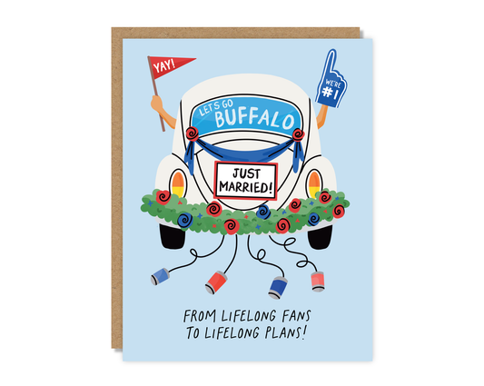 Lifelong Plans Buffalo Bills Wedding Card