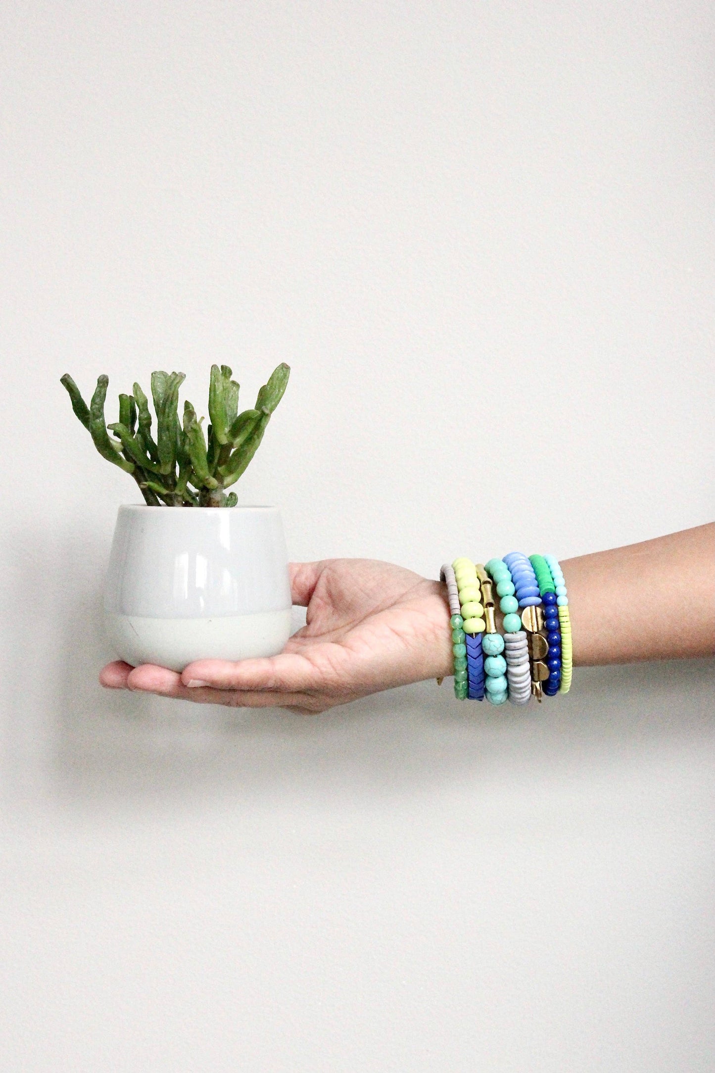 Blue & Green Wrap Bracelet