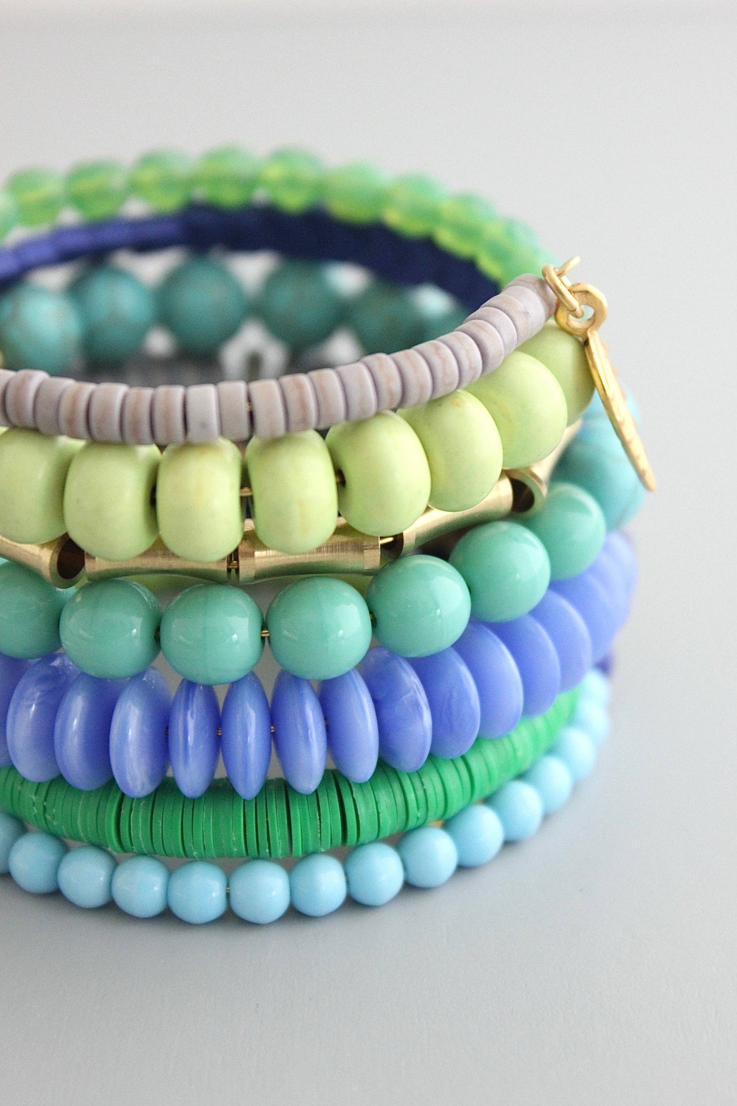 Blue & Green Wrap Bracelet