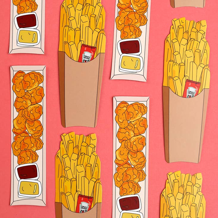 Chicken Nuggets Bookmark (it's die cut!)