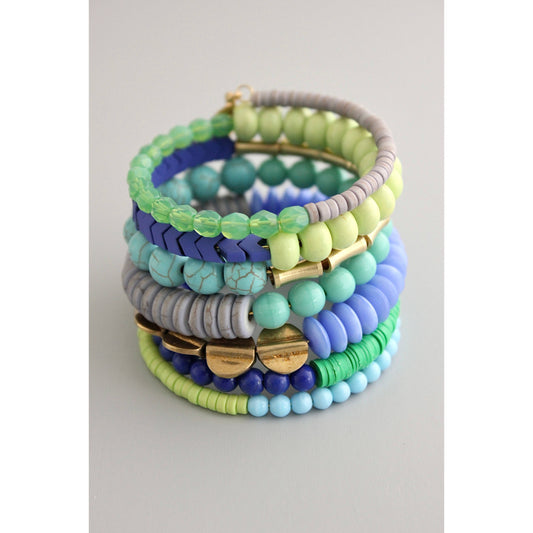 Blue & Green Wrap Bracelet