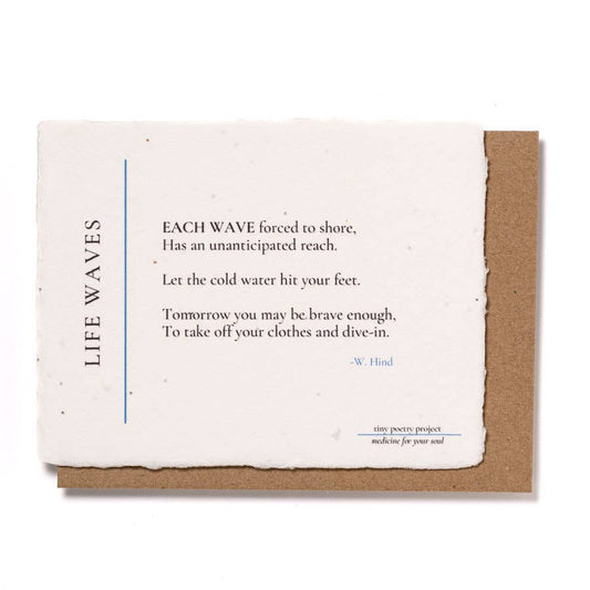 Life Waves: Plantable Wildflower Encouragement Card