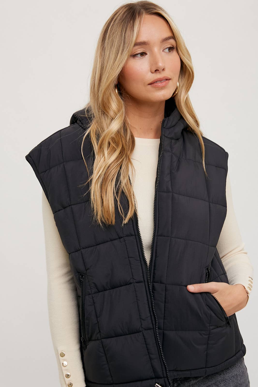 Puffer Hooded Vest