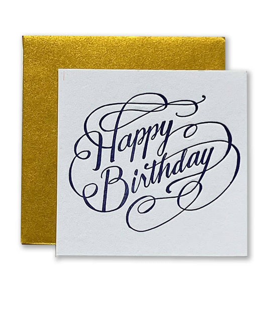 Swirl Happy Birthday Tiny Card