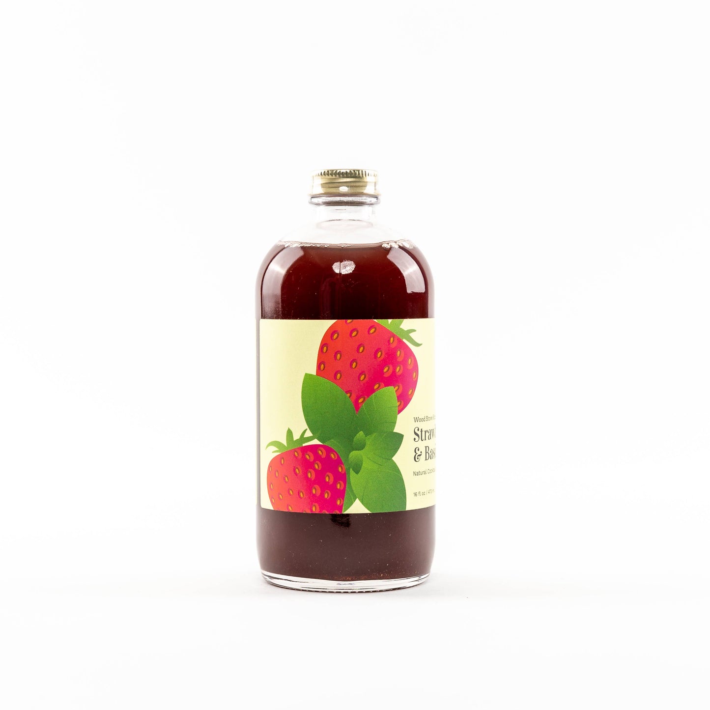 Strawberry & Basil Cocktail and Mocktail Mixer, 16 fl oz