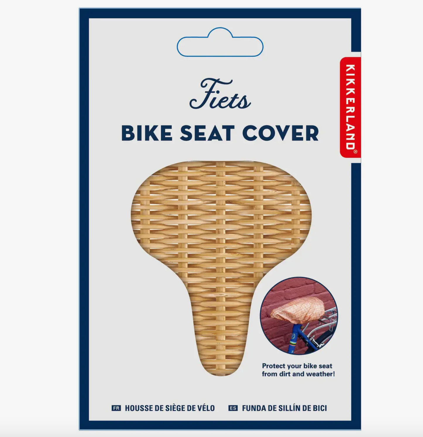 Wicker Bike Seat Cover