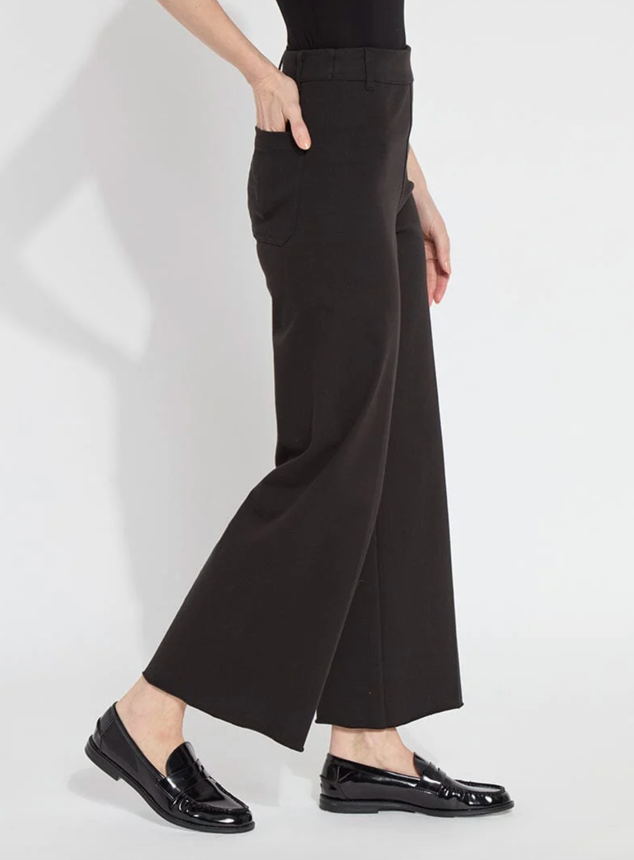 Erin High Waist Wide Leg Denim - Black