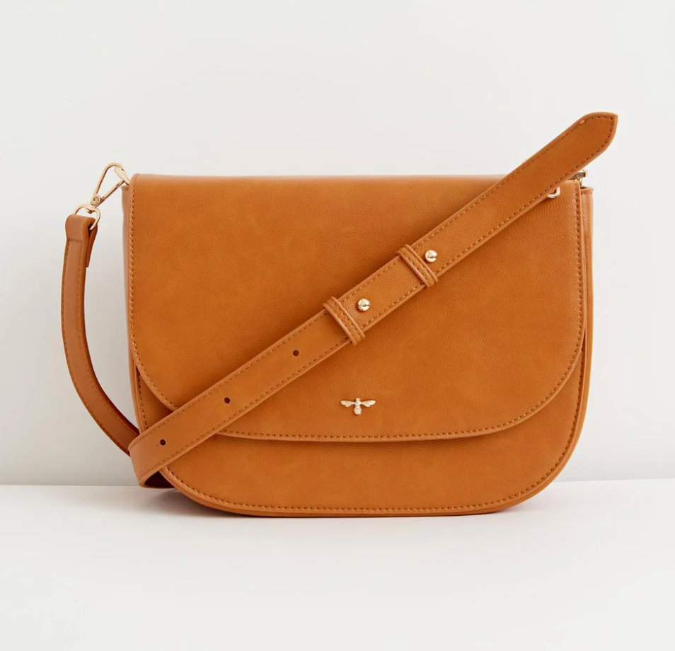 Nina Messenger Handbag - Tan