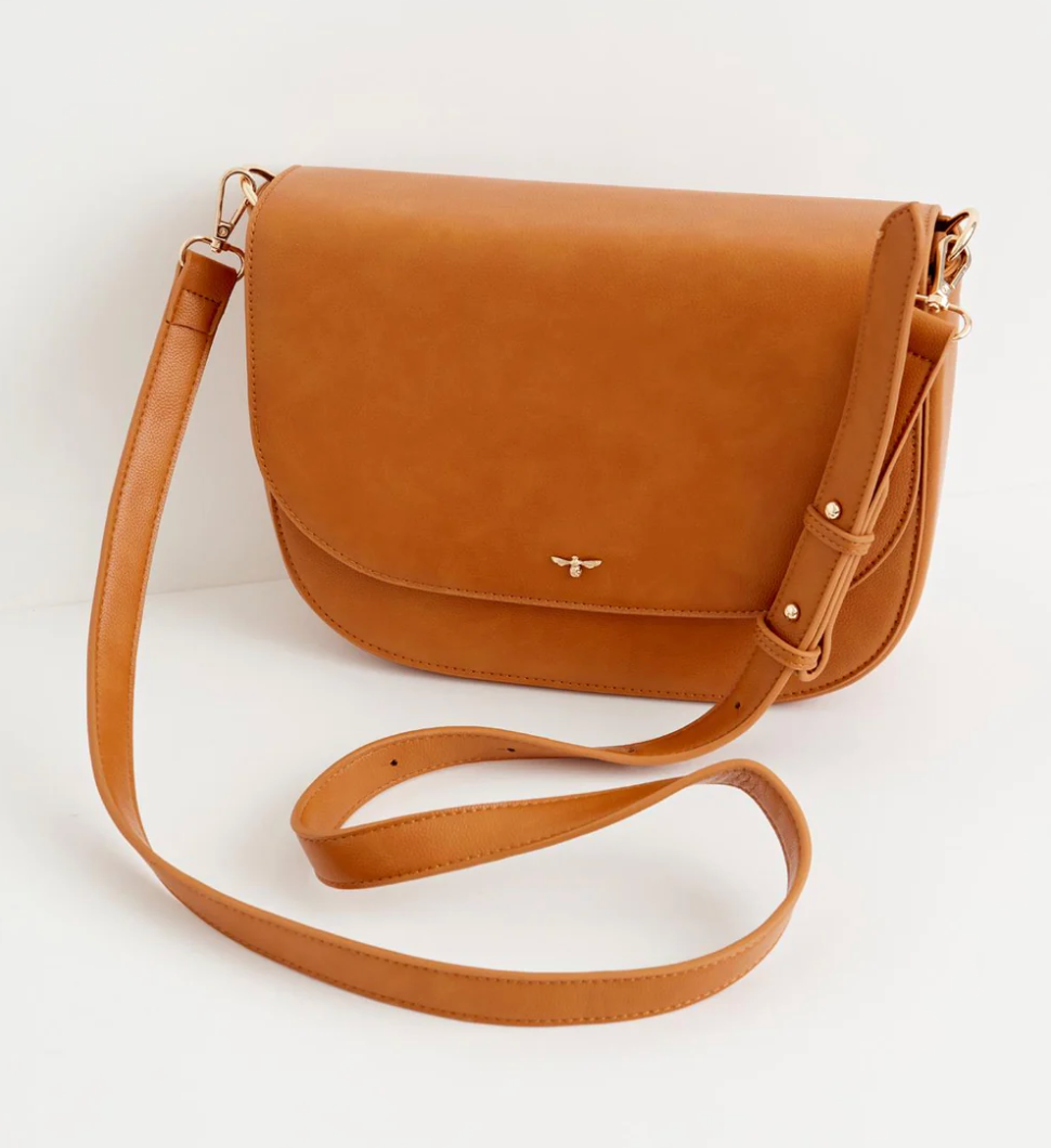 Nina Messenger Handbag - Tan