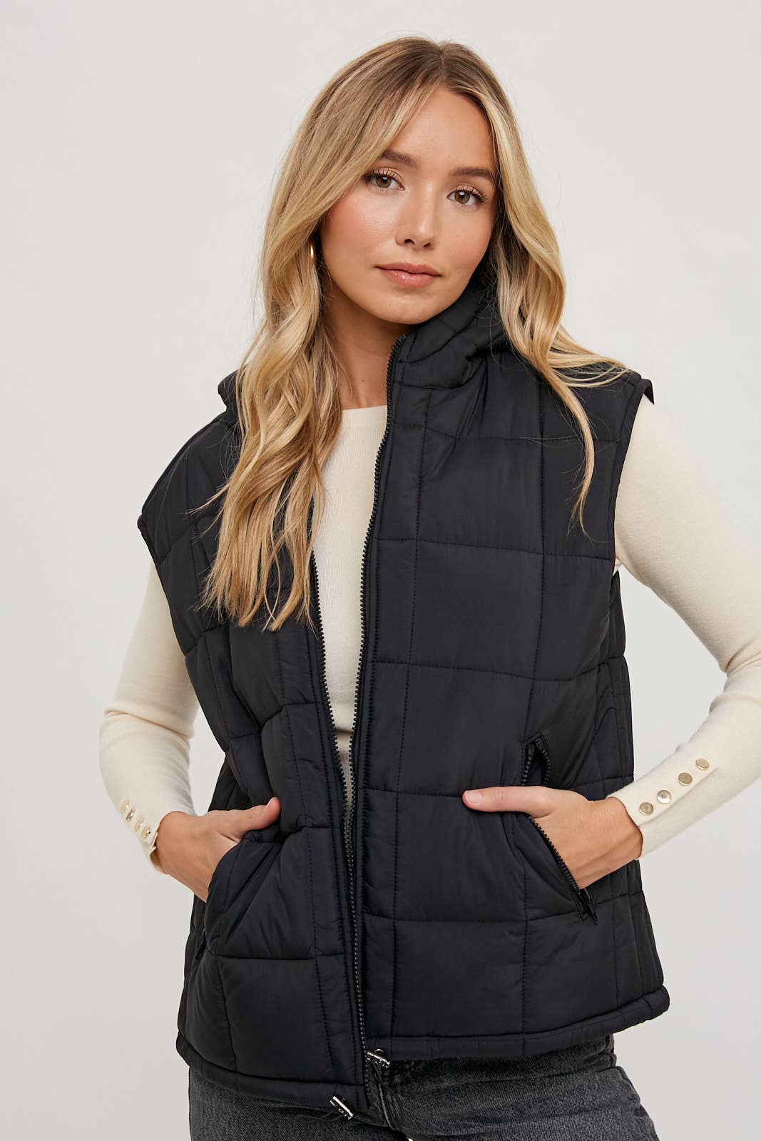 Puffer Hooded Vest