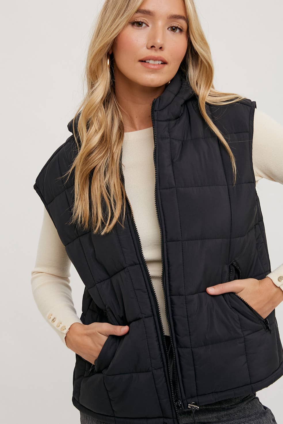 Puffer Hooded Vest