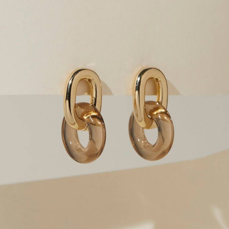 Anna Earrings - Tan