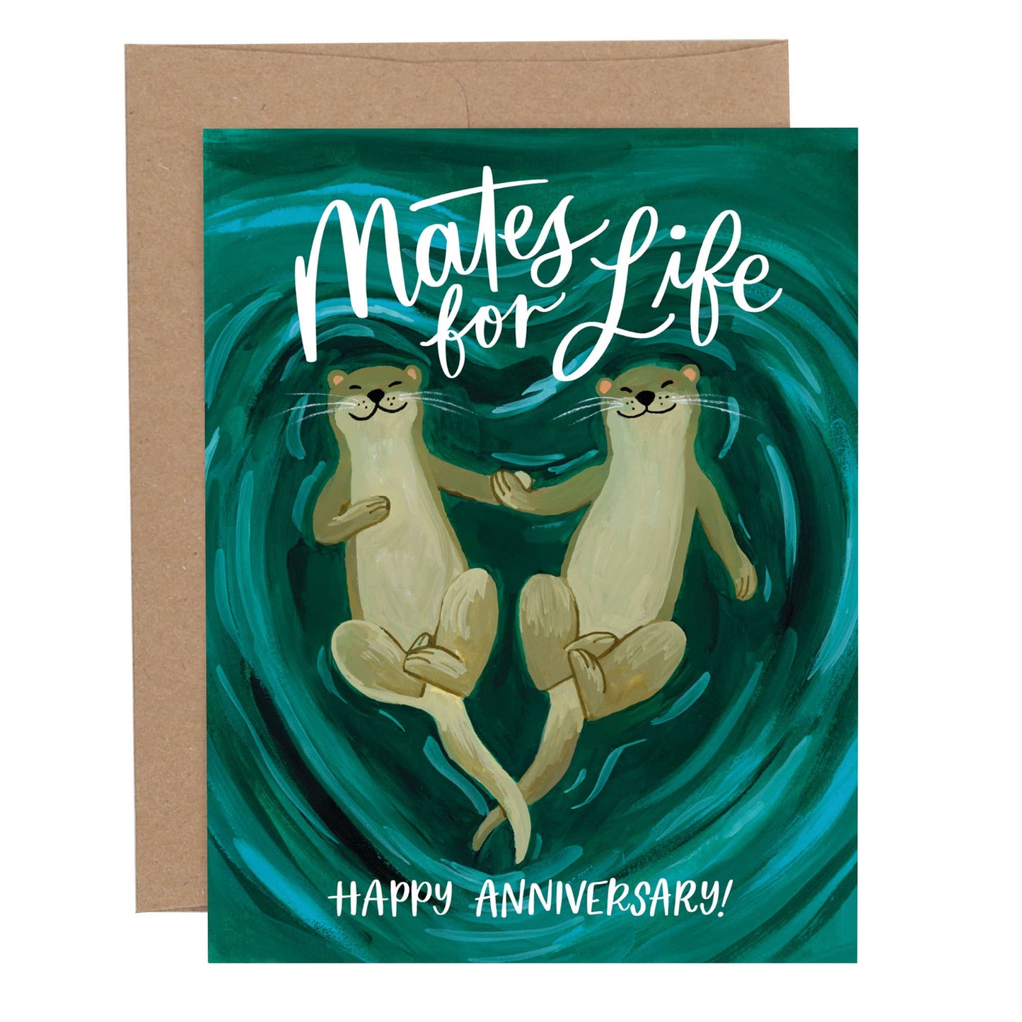 Otters Anniversary Love Greeting Card