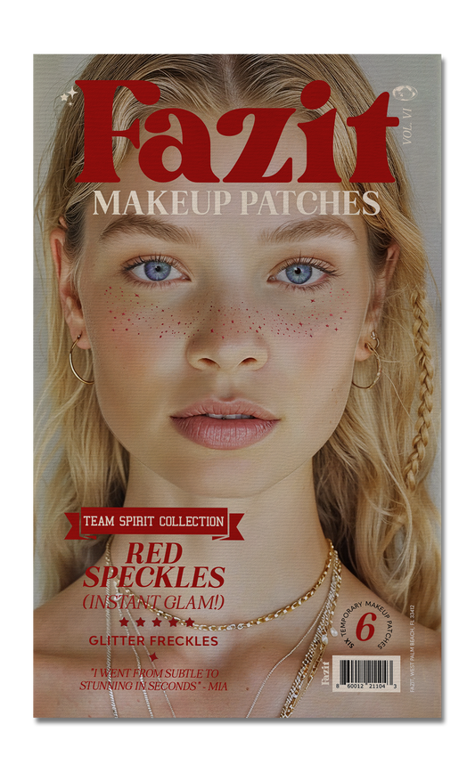 Red Spirit Speckles Makeup Patches - Team Spirit Collection