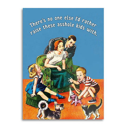 Mother's Day Card: Raising Kids Together