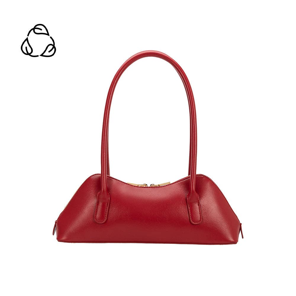 Dakota Recycled Vegan Shoulder Bag - Red