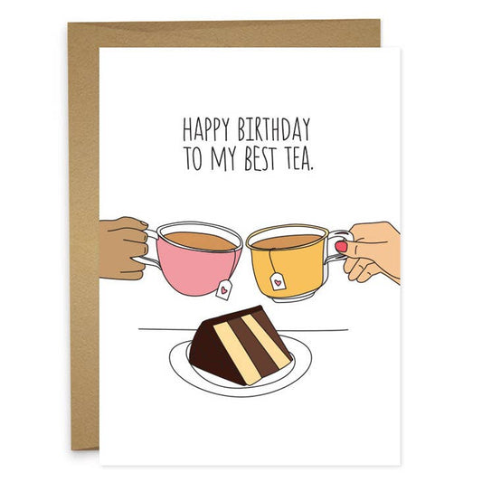 HBD Best Tea Birthday Greeting Card