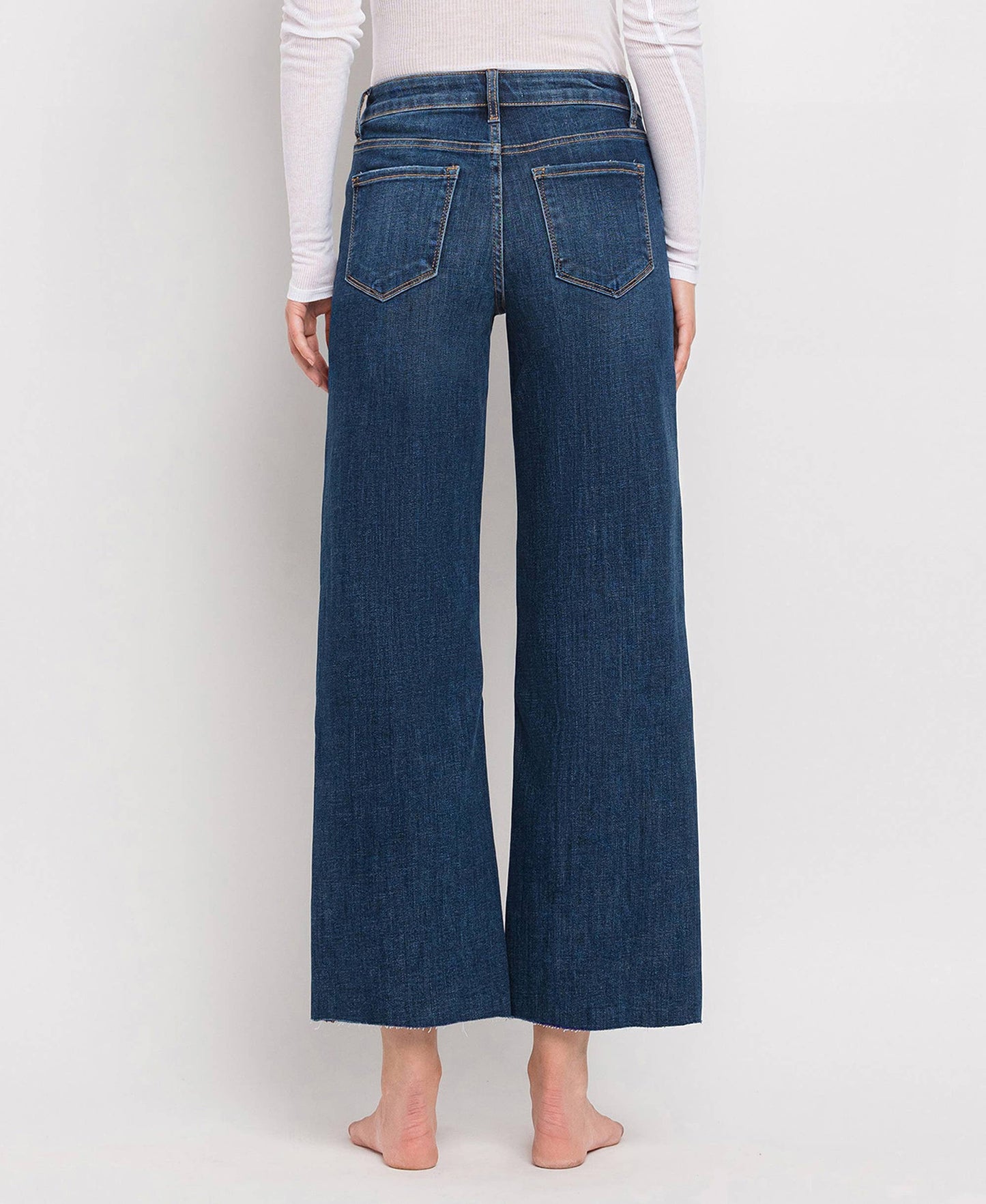 Tummy Control Mid Rise Jeans - Dark Wash