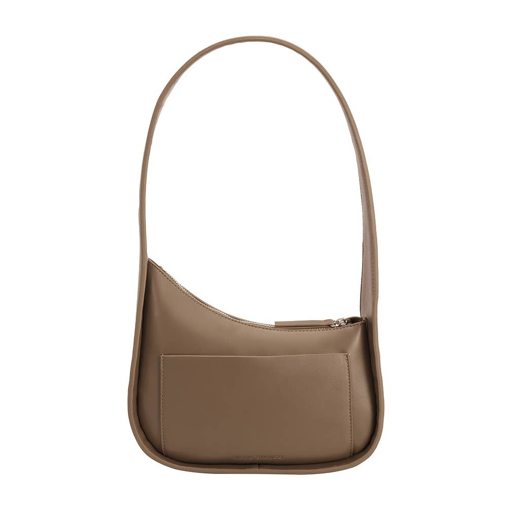 Willow Recycled Vegan Shoulder Bag - Taupe