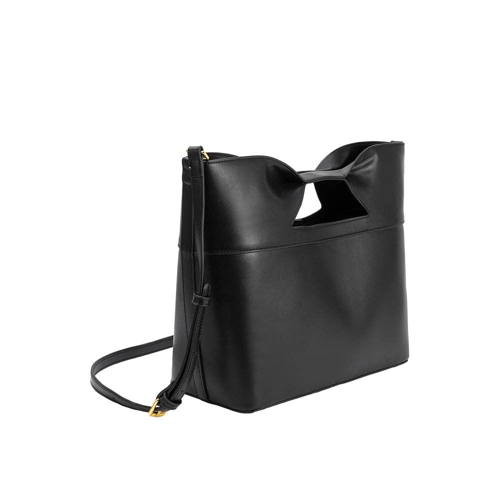 Jillian Recycled Vegan Tote Bag - Black