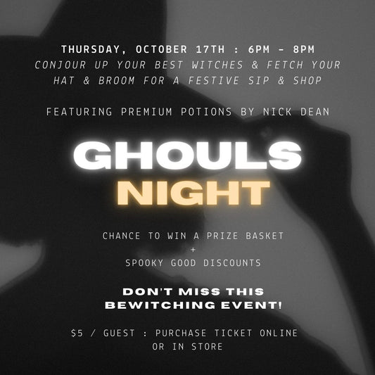 GHOULS NIGHT - A FESTIVE SIP & SHOP