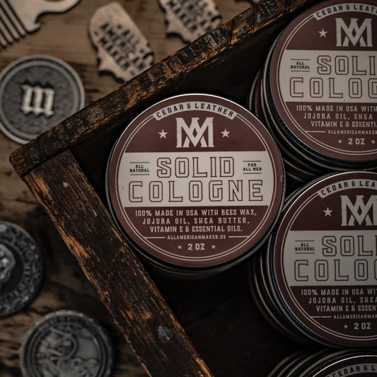 Cedar + Leather Solid Cologne