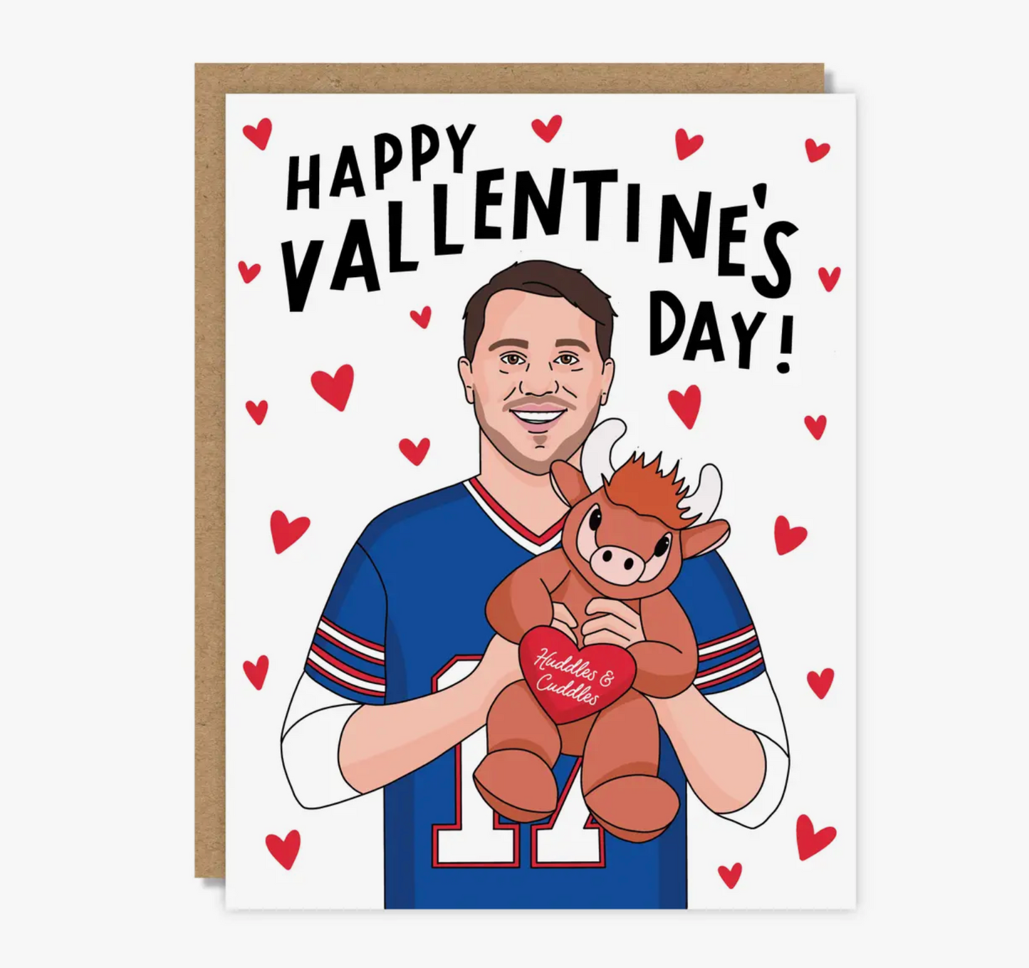 Happy Vallentine's Day!, Josh Allen Buffalo Bills Card